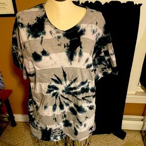 Striped custom tie dye target t shirt xxl